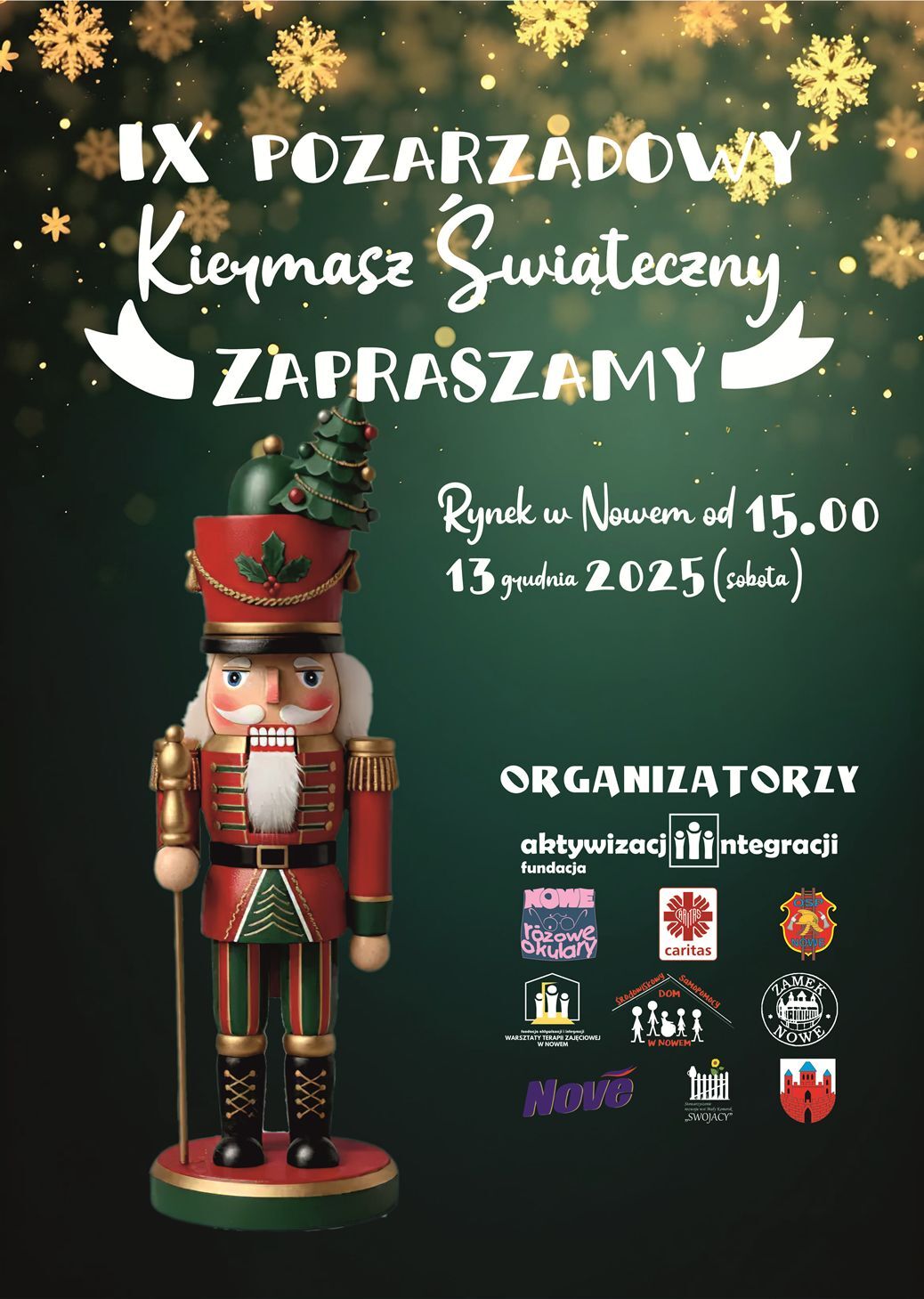 Plakat IX Pozarządowy Kiermasz Świąteczny 2025